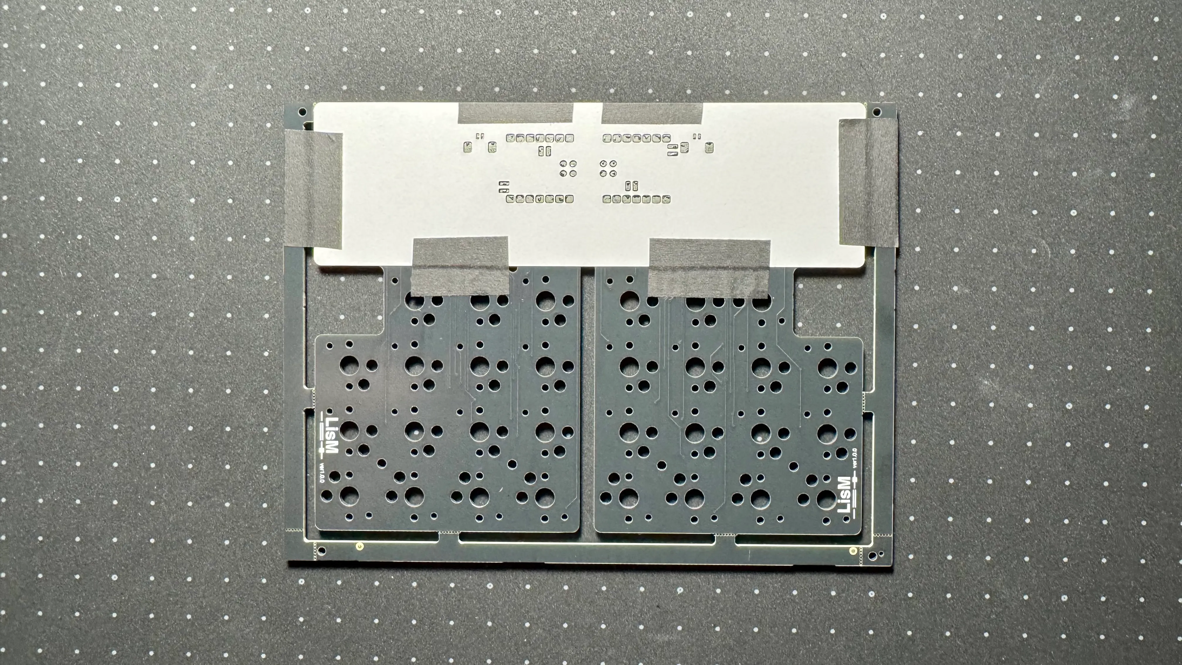 ステンシル固定